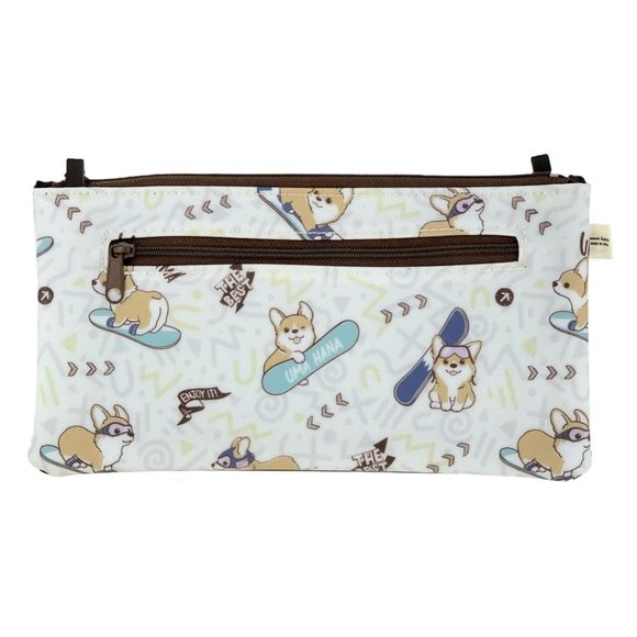 Waterproof Corgi Rectangular Crossbody Bag Purse - Picture 2 of 10